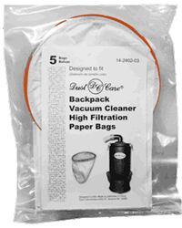 Dust Care Bag Paper Backpack 5 Pack