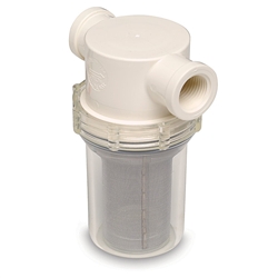 Pentair Shurflo 253-121-01 1/2" RAW WATER STRAINER W/MOUNTING BRACKET & FITTINGS - 50 Mesh Screen, CE