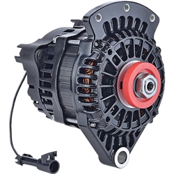 LNP-A1737B - Leece Neville Alternator, 12V 70A, Black Painted, Left-Hand Thread Rotor Shaft & Pulley Nut